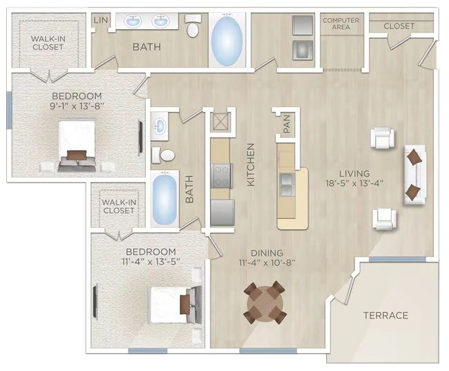 El Madrid (B3) 1034 floor plan
